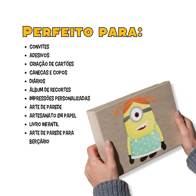 Kit Digital Meu Malvado Favorito – Cliparts, Papéis Digitais e Fontes - Quatro Cambalhotas