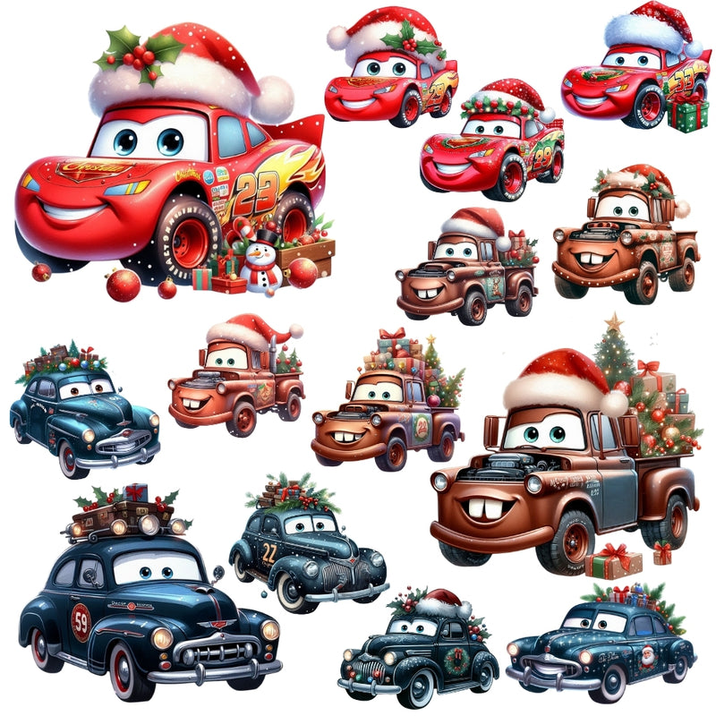 Cliparts Natal dos Carros – Kit Digital com 14 Ilustrações - Quatro Cambalhotas