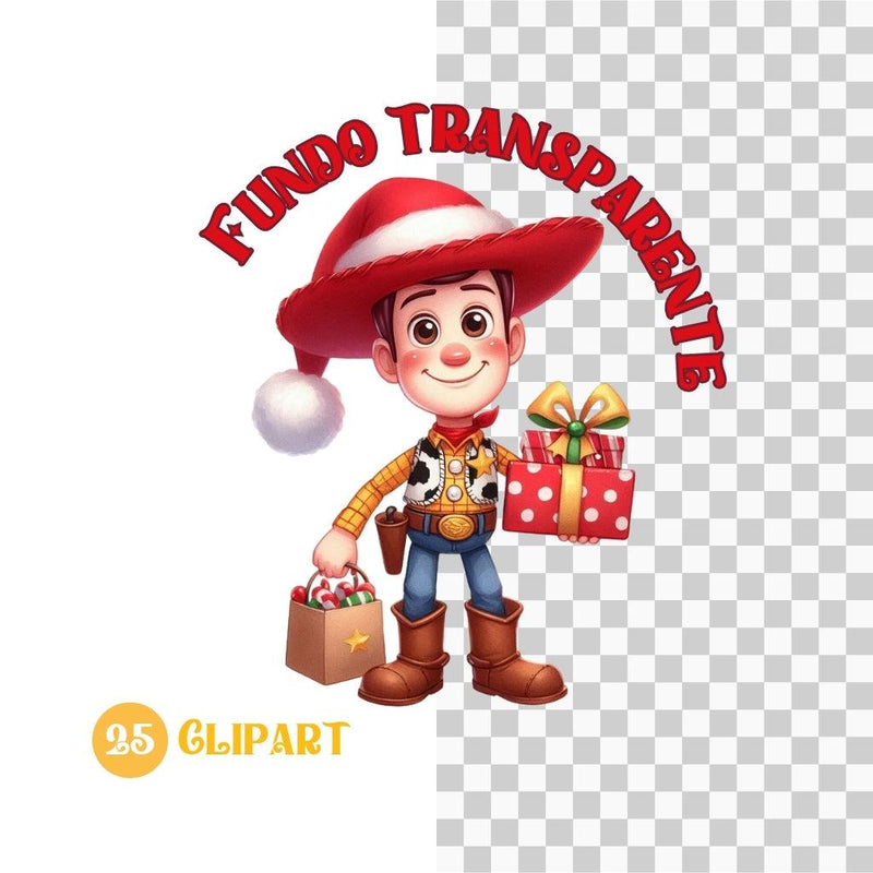 Kit Digital Natal do Toy Story – Cliparts, Papéis Digitais e Fontes - Quatro Cambalhotas