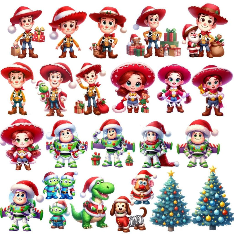 Kit Digital Natal do Toy Story – Cliparts, Papéis Digitais e Fontes - Quatro Cambalhotas