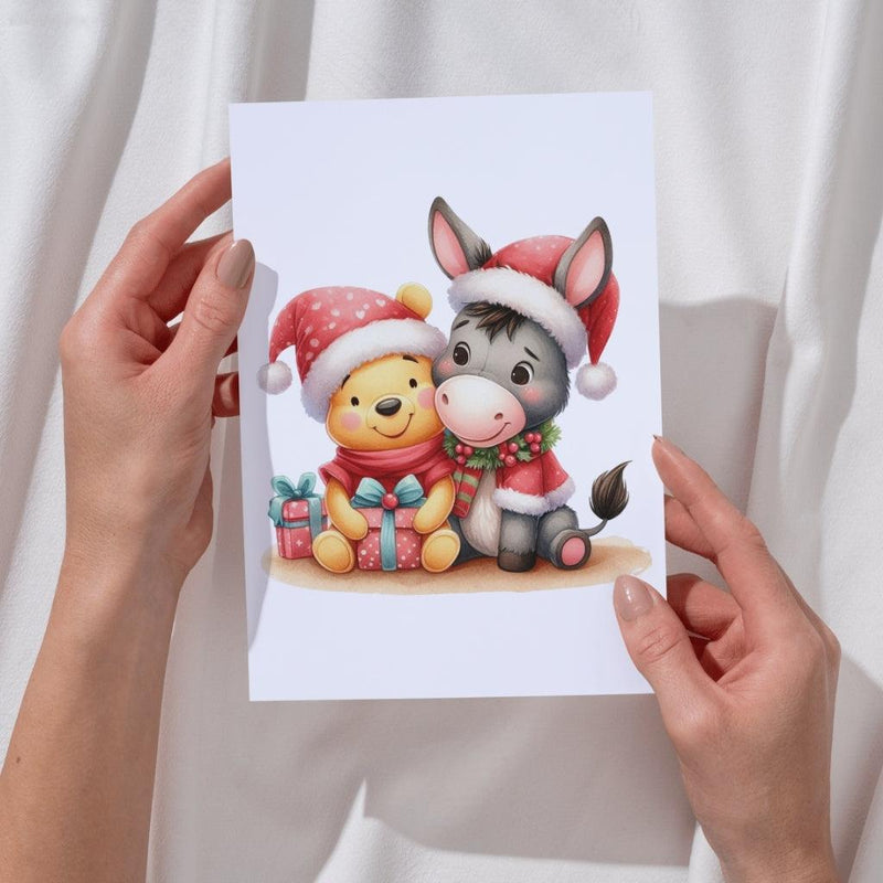 Kit Digital Natal Ursinho Pooh – Cliparts, Papéis Digitais e Fontes - Quatro Cambalhotas