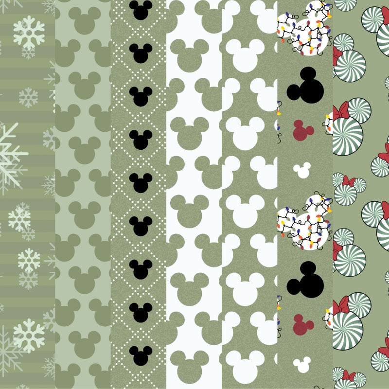 Natal do Mickey - Kit com 68 Papéis Digitais - Quatro Cambalhotas