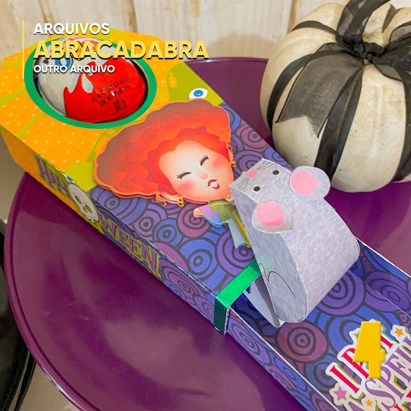 Caixa Abracadabra - Arquivo Digital para Recorte - Quatro Cambalhotas