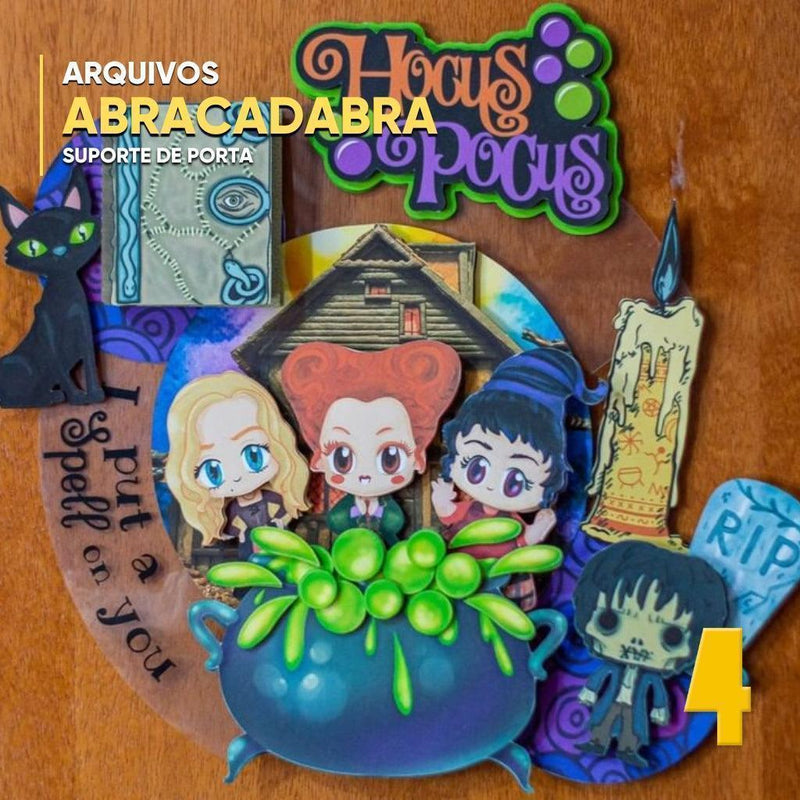 Caketopper Abracadabra – Arquivo Digital para Recorte - Quatro Cambalhotas