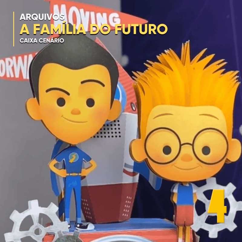 Caixa Família do Futuro - Arquivo Digital para Recorte - Quatro Cambalhotas