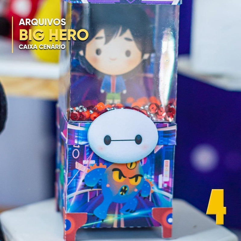 Caixa Operação Big Hero - Arquivo Digital para Recorte - Quatro Cambalhotas