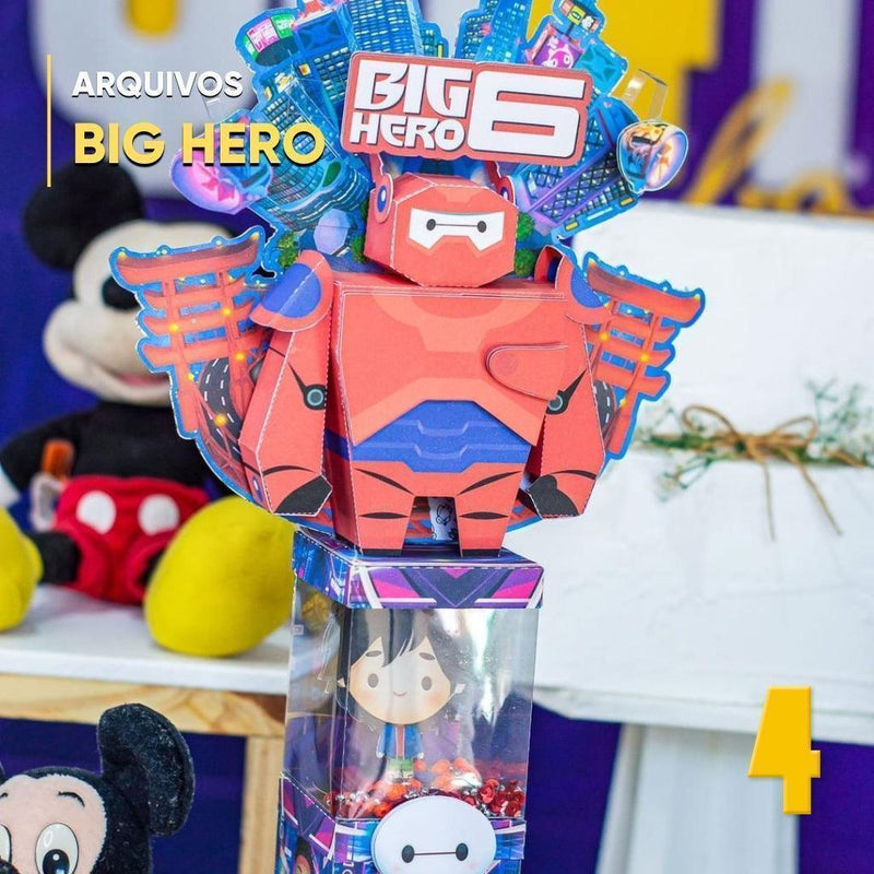 Caixa Operação Big Hero - Arquivo Digital para Recorte - Quatro Cambalhotas