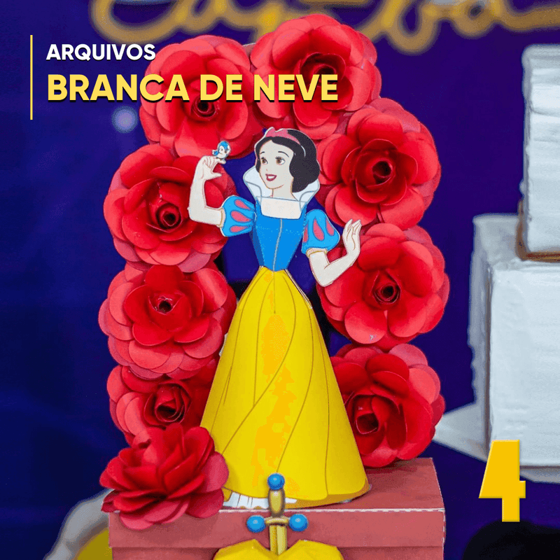 Caixa Branca de Neve - Arquivo Digital para Recorte