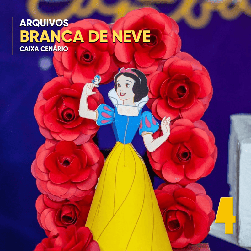 Caixa Branca de Neve - Arquivo Digital para Recorte