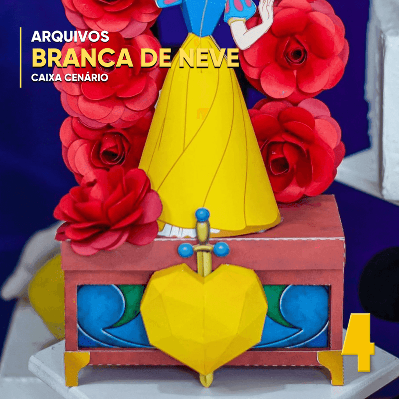 Caixa Branca de Neve - Arquivo Digital para Recorte