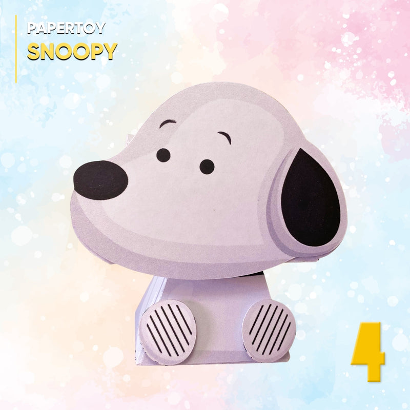 Papertoy Snoopy - Arquivo Digital para Recorte