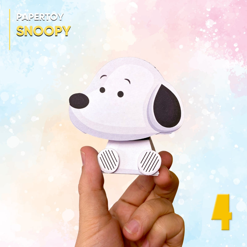 Papertoy Snoopy - Arquivo Digital para Recorte