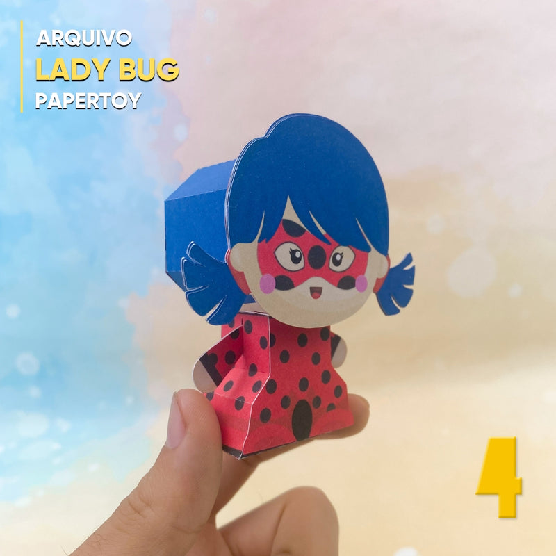 Papertoy Ladybug - Digital Cutting File
