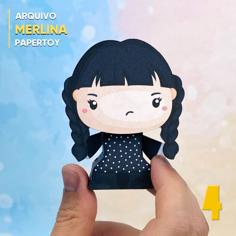 Papertoy Wandinha - Digital File for Cutting
