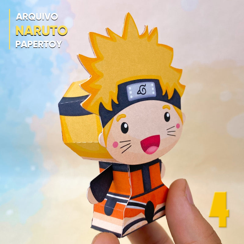 Papertoy Naruto - Arquivo Digital para Recorte
