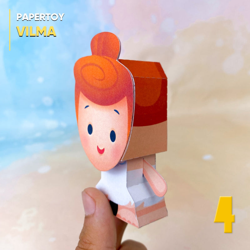 Papertoy Wilma Flintstone - Arquivo Digital para Recorte