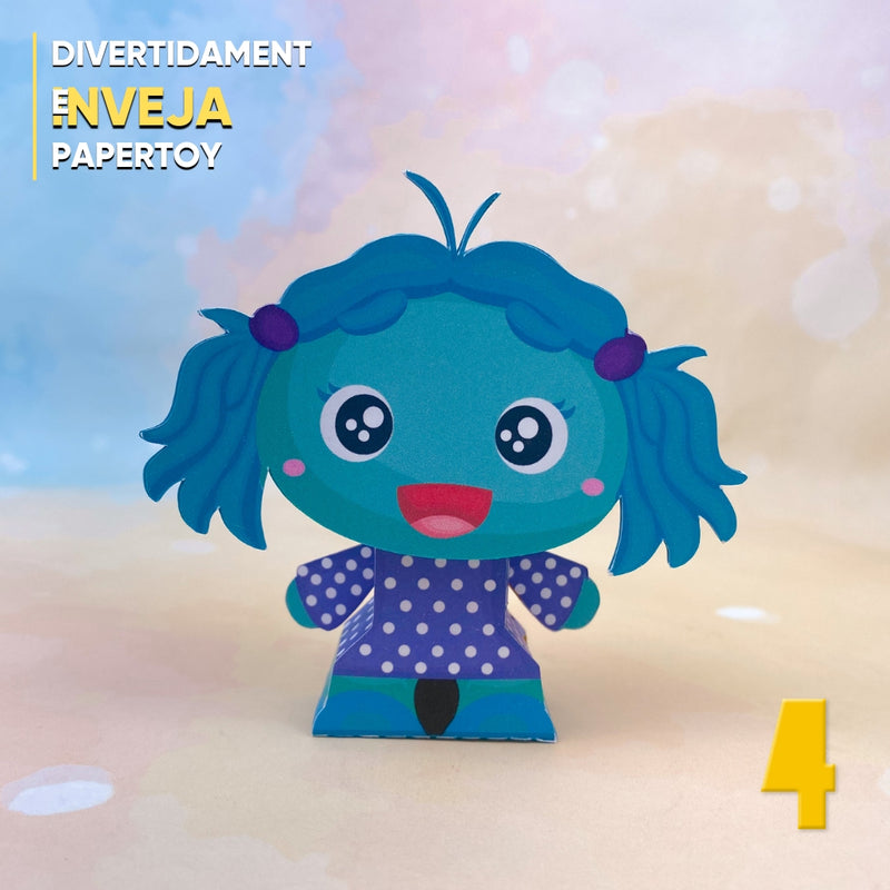 Papertoy Inveja – Arquivo Digital para Recorte