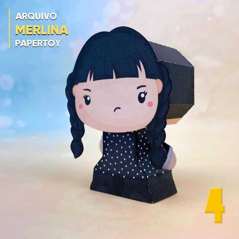 Papertoy Wandinha - Digital File for Cutting