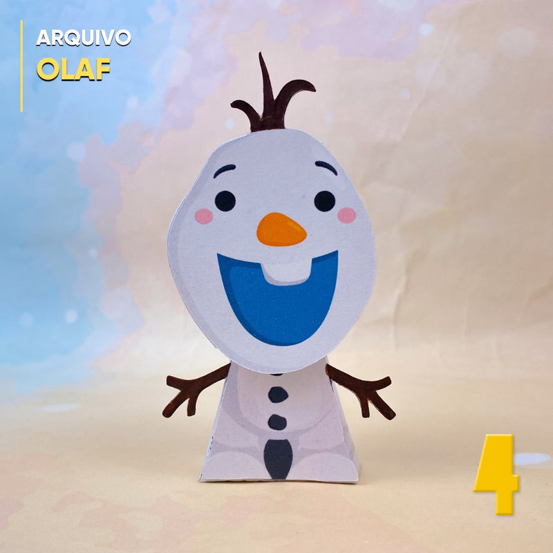 Papertoy Olaf - Arquivo Digital para Recorte
