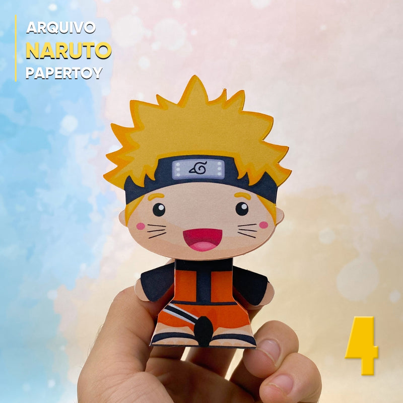 Papertoy Naruto - Arquivo Digital para Recorte