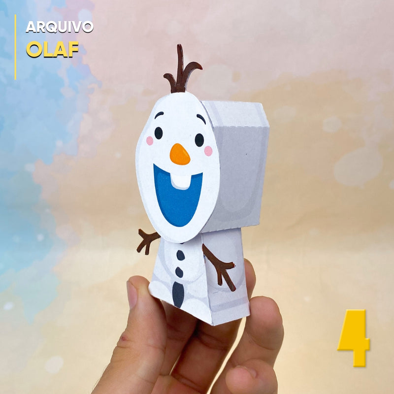 Papertoy Olaf - Arquivo Digital para Recorte