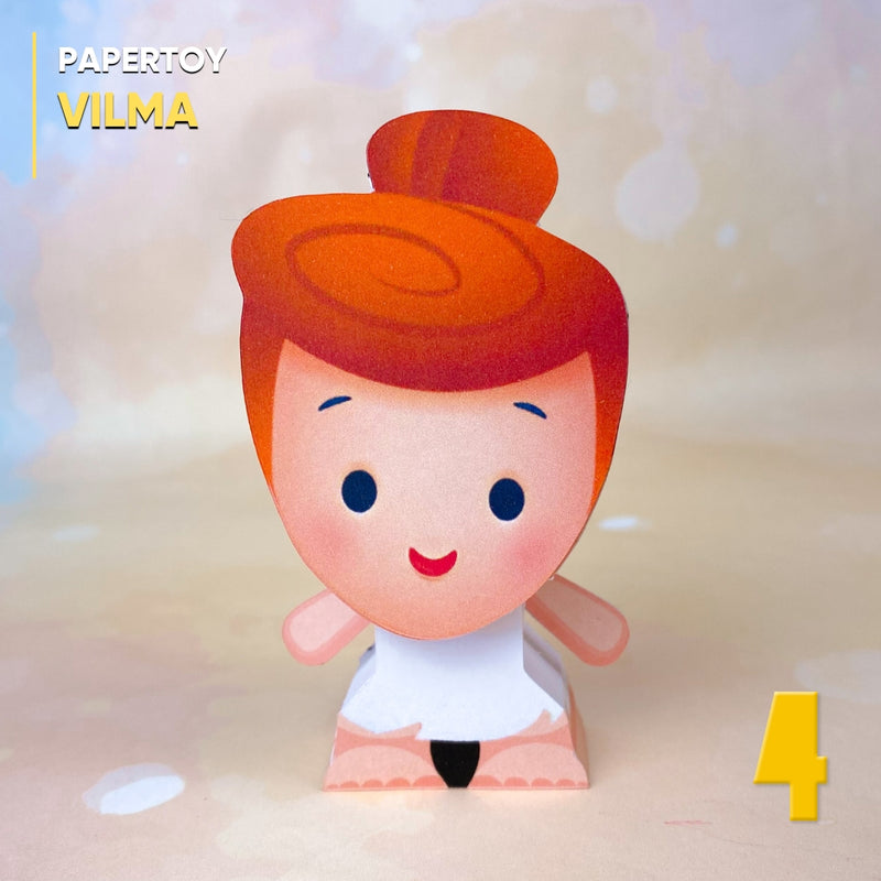 Papertoy Wilma Flintstone - Arquivo Digital para Recorte