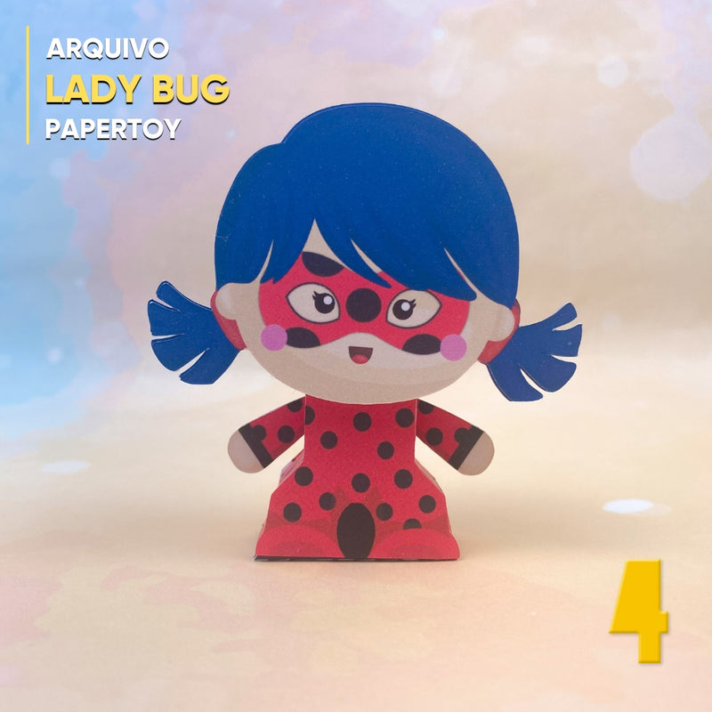 Papertoy Ladybug - Digital Cutting File