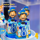 Coleção Circo Azul (8 anos Quatro)  – Arquivo Digital para Recorte - Quatro Cambalhotas