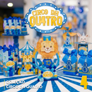 Coleção Circo Azul (8 anos Quatro)  – Arquivo Digital para Recorte - Quatro Cambalhotas
