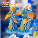 Coleção Circo Azul (8 anos Quatro)  – Arquivo Digital para Recorte - Quatro Cambalhotas