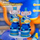 Coleção Circo Azul (8 anos Quatro)  – Arquivo Digital para Recorte - Quatro Cambalhotas