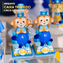 Coleção Circo Azul (8 anos Quatro)  – Arquivo Digital para Recorte - Quatro Cambalhotas