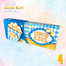 Caixa Slim Circo Azul – Arquivo Digital para Recorte - Quatro Cambalhotas