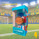 Caixa Figurinha Mbappé (França) – Arquivo Digital para Recorte