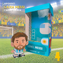 Caixa Figurinha Messi (Argentina) – Arquivo Digital para Recorte