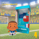 Caixa Figurinha Mbappé (França) – Arquivo Digital para Recorte