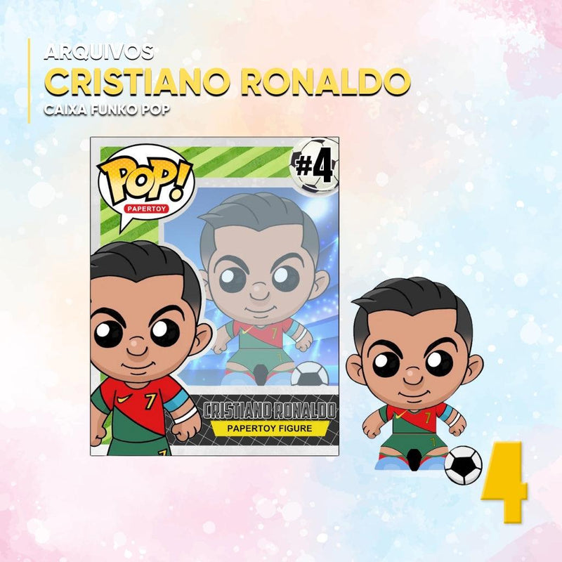 Cristiano Ronaldo Funko Pop Box - Digital File for Cutting