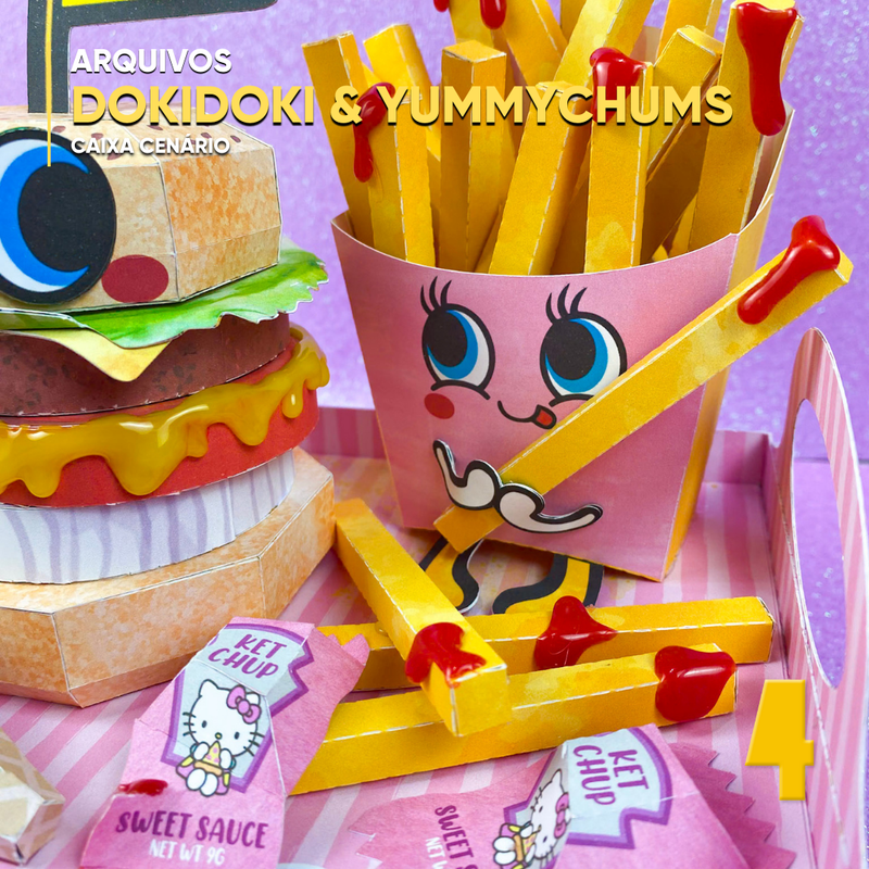 Dokidoki and Yummychums Tray - Digital File for Cutting