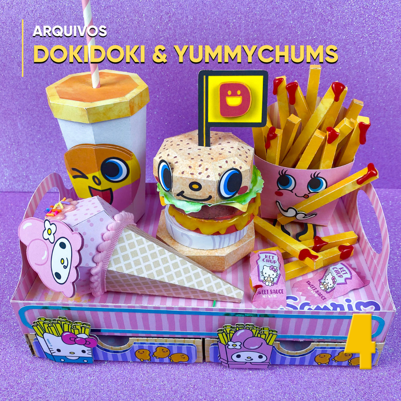 Dokidoki and Yummychums Tray - Digital File for Cutting