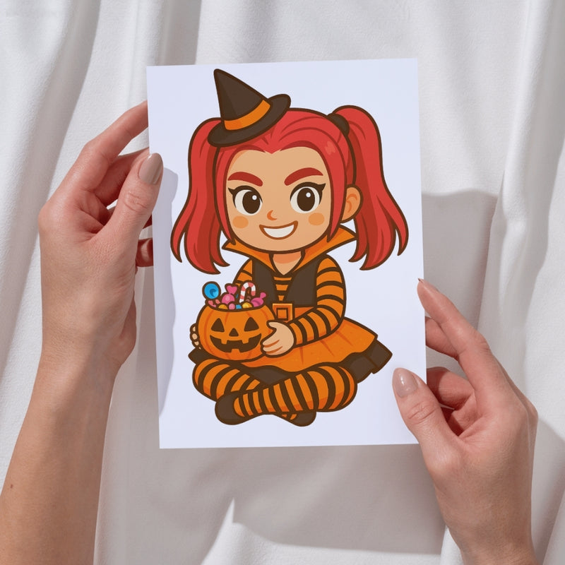 Cliparts Halloween Guerreiras do K-Pop – Kit Digital com 56 Ilustrações