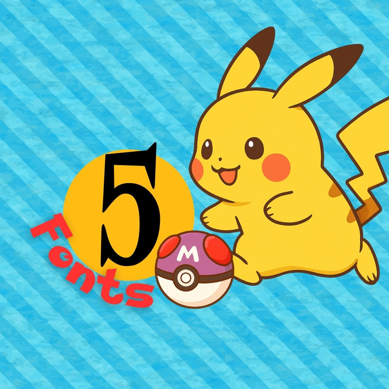 Kit Digital Pokémon - Cliparts, Papéis Digitais e Fontes