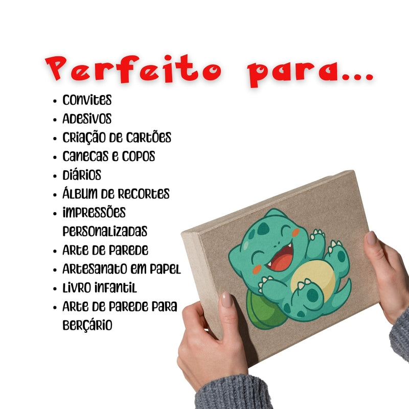 Kit Digital Pokémon - Cliparts, Papéis Digitais e Fontes
