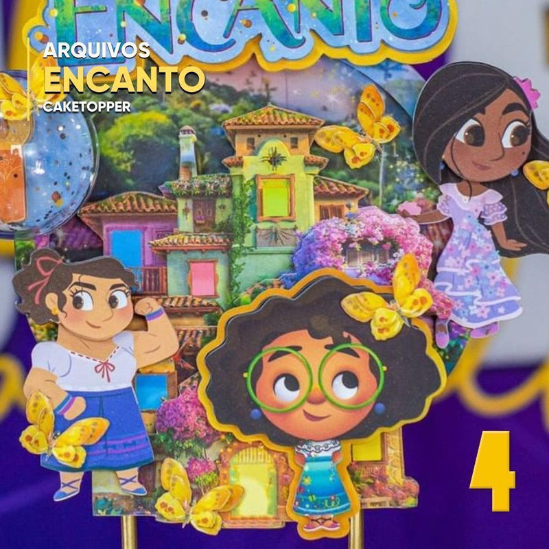 Caketopper Encanto – Arquivo Digital para Recorte - Quatro Cambalhotas