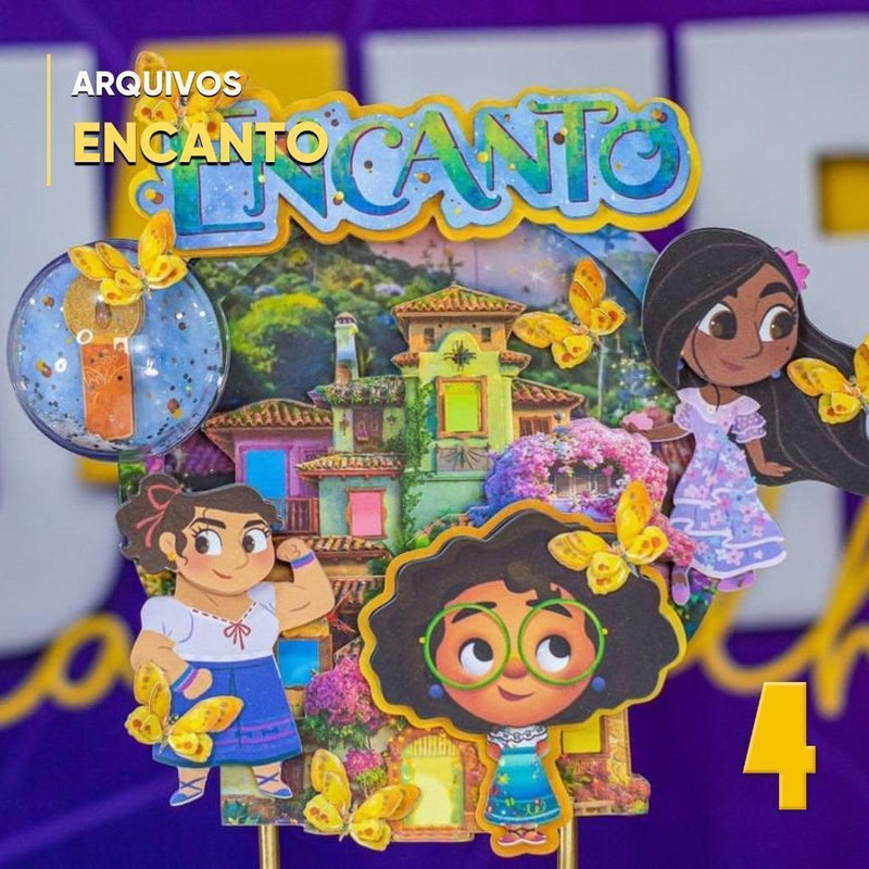 Caketopper Encanto – Arquivo Digital para Recorte - Quatro Cambalhotas