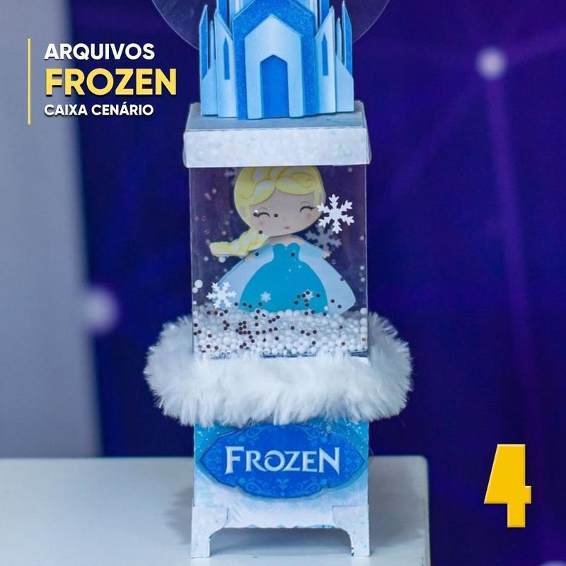 Caixa Frozen - Arquivo Digital para Recorte - Quatro Cambalhotas