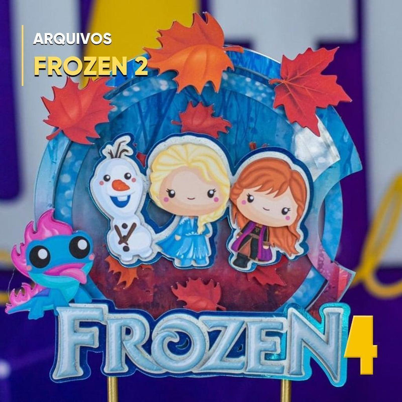 Caketopper Frozen 2 – Arquivo Digital para Recorte - Quatro Cambalhotas