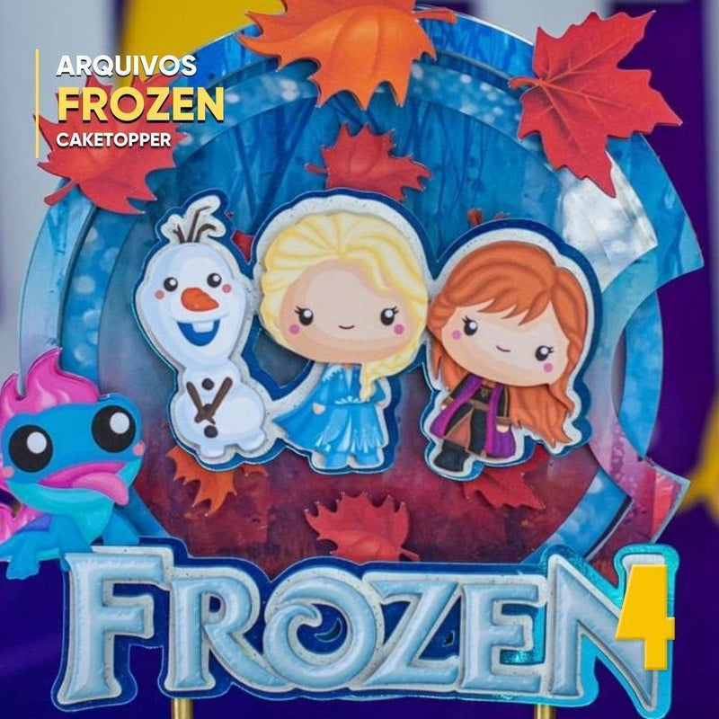 Caketopper Frozen 2 – Arquivo Digital para Recorte - Quatro Cambalhotas