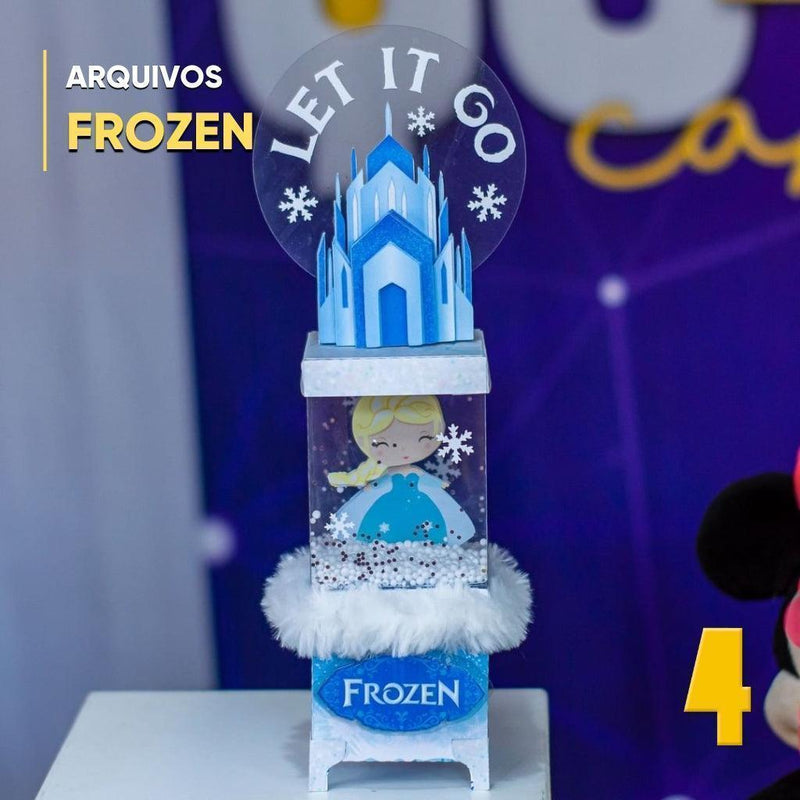 Caixa Frozen - Arquivo Digital para Recorte - Quatro Cambalhotas