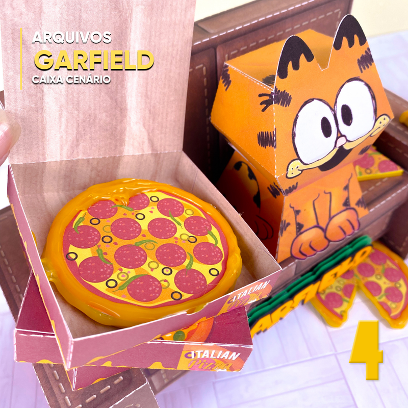 Caja de Garfield - Archivo digital para cortar