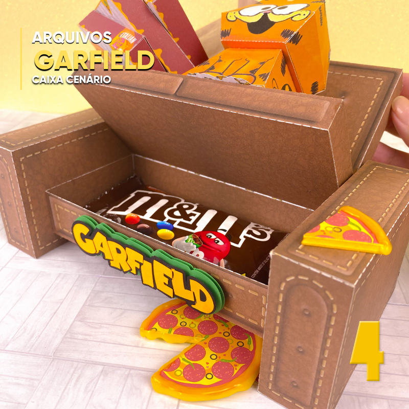 Caja de Garfield - Archivo digital para cortar